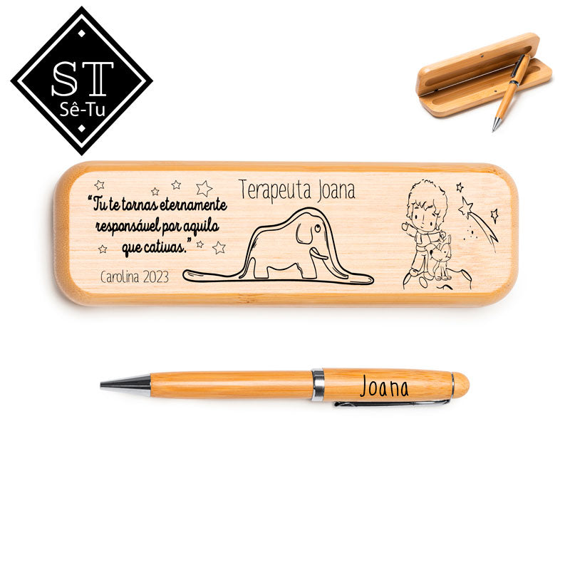 Caneta Rotativa com Estojo Principezinho 3 - Sê-Tu